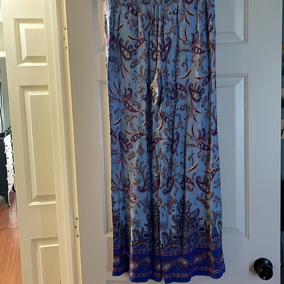 NWT Loft wide leg pull on pants paisley small - Picture 5 of 5